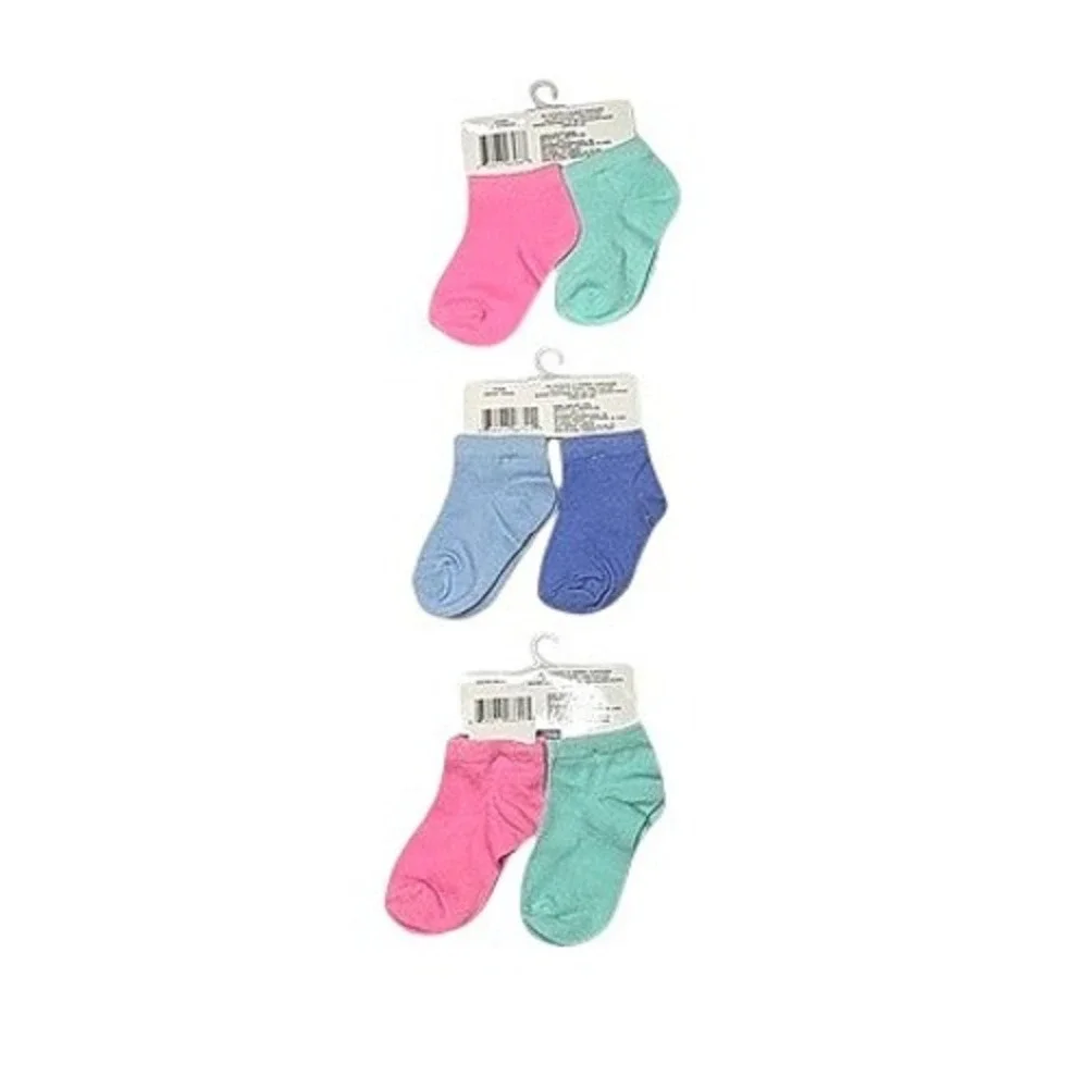 Angel of Mine Bundle of Socks 24 Months Green Pink Blue Baby Shower Gift NEW